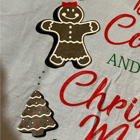 XL Christmas tee: All I Want To Do is Bake Cookies & Watch Christmas Movies - Picture 7 of 9